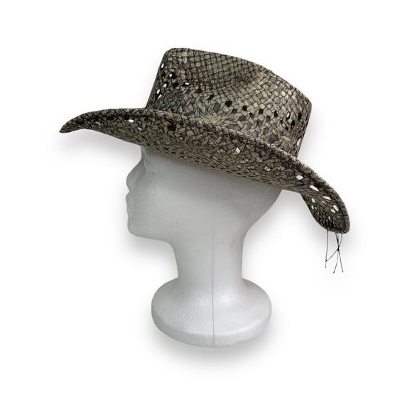 Bullhide Hats Run a Muck Collection GONE CRAZY Gray Toyo Straw Cowboy Hat - Picture 4 of 10